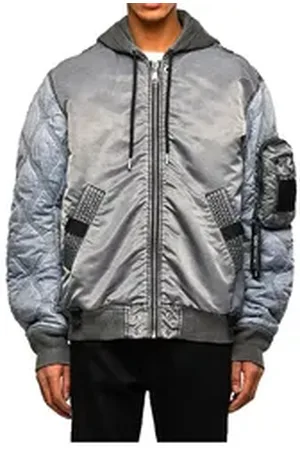 Diesel Bomberjacke J-LAGASH GIACCA Herren Jacke grau|silberfarben M