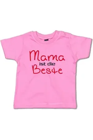 G-graphics T-Shirt Mama ist die Beste Baby T-Shirt mit Spruch als Geschenk zum Muttertag rosa 18-24 Monate