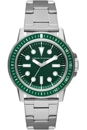 Giorgio Armani ARMANI EXCHANGE Quarzuhr AX1860, Armbanduhr, Herrenuhr, analog, Edelstahlarmband silberfarben