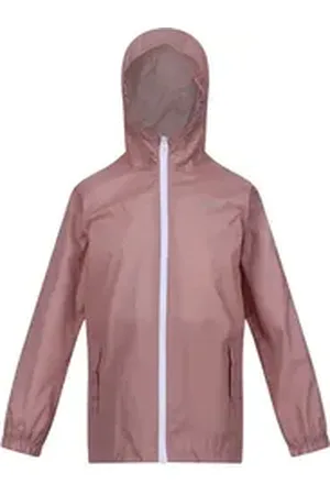Regatta Regenjacke Kids für Kinder, mit Packbeutel grün 92