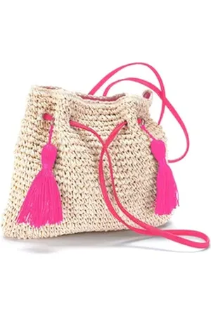 Lascana Umhängetasche Strandtasche, aus Papierstroh, Handtasche, Schultertasche VEGAN beige