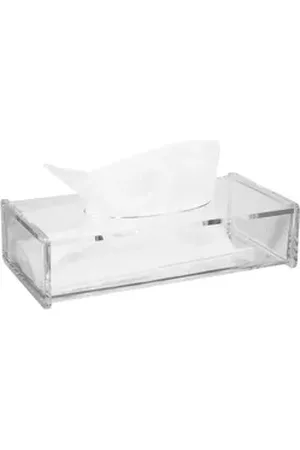 Fantasia Beauty Make-Up Organizer Kosmetiktuch-Behälter Acryl, 1-tlg., Kosmetiktuch-Behälter, Acryl, leer, Klappdeckel, Maße: 26 x 13,5 cm