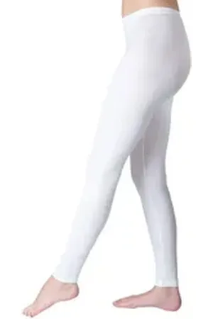 Hermko Leggings 7720 Damen Legging women Leggins aus Modal weiß 40/42 (M)