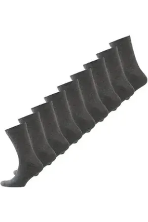 Nur Der Basicsocken Ohne Gummi (9-Paar) grau 39-42
