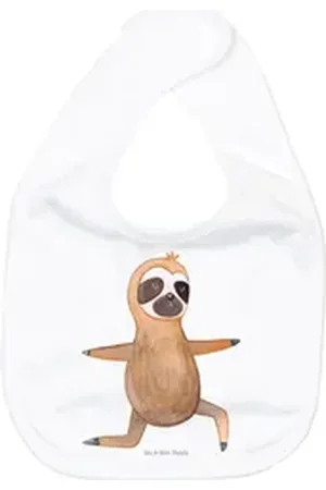 Mr. & Mrs. Panda Tragetuch Faultier Yoga - Weiß - Geschenk, Gelassenheit, Yogaübungen, Babyausst (1-tlg) weiß