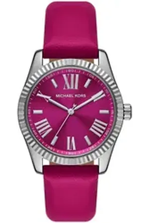 Michael Kors Quarzuhr LEXINGTON MK4749, Armbanduhr, Damenuhr, Lederarmband rosa