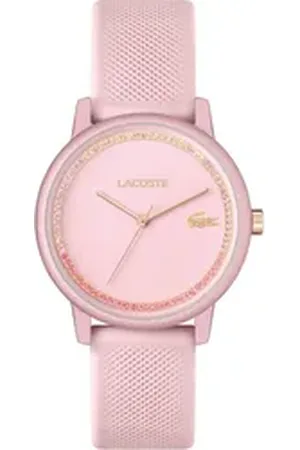 Lacoste Quarzuhr .12.12 GO 2001289, Armbanduhr, Damenuhr, Glaskristalle rosa