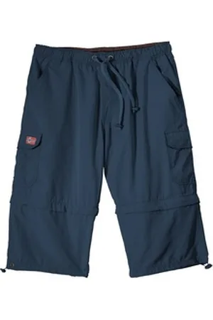 ABRAXAS Bermudas Gummibund Zipp-off-Bermuda blau Übergröße blau 7XL