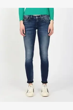 Gang Skinny-fit-Jeans 94NIKITA mit Zipper-Detail an der Coinpocket blau 33