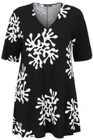 Doris Streich Longshirt (1-tlg) mit Allover-Print schwarz 42