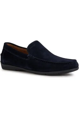 Geox U SIRON A Mokassin Loafer, Pennyloafer, Slipper Slipper in eleganter Optik blau 41 EU