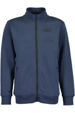Blue Seven Sweatjacke Sweatjacke Jacke Stehkragen jeansblau melange (1-tlg) blau 140