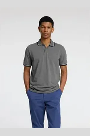 SELECTED HOMME Poloshirt SLHSLIM-ATLAS SPORT SS POLO grau XL