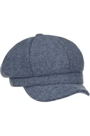 Lipodo Ballonmütze (1-St) Baker-Boy-Mütze mit Schirm blau
