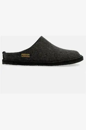 Haflinger Flair Soft Filzpantoffeln aus Wollfilz Hausschuh Unisex Hausschuh grau 47 EU