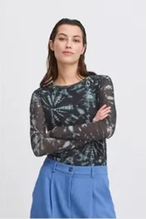B YOUNG Longsleeve BYPROMESH stylisches Longsleeve grün XXL