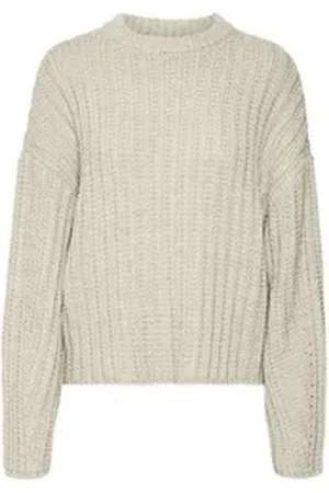VERO MODA Langarmbluse grau S
