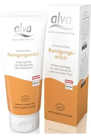 Alva Gesichtspflege Sanddorn Reinigungsmilch, 100 ml