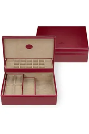 Windrose Schmuckkoffer Charmbox (Merino / Merino Moda) rot