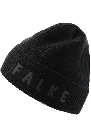 Falke Strickmütze (1-St) mit feinster Merinowolle schwarz
