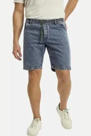 Jan Vanderstorm Bermudas PEROLOF in Moonwash-Optik blau 4XL (70)