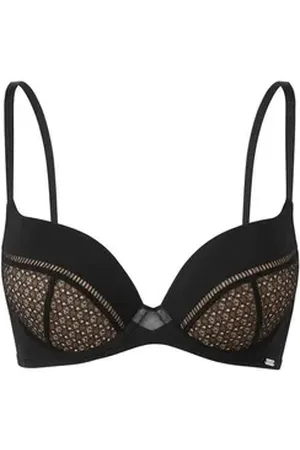 Gossard Dekolleté-BH Graphic Luxe Push-Up BH Black (Push-Up, 1-tlg., Spitze) verführerisch sexy schwarz 65