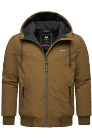 Ragwear Winterjacke Maddy stylische Herren Outdoorjacke mit großer Kapuze braun XL (54)