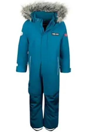 TROLLKIDS Schneeoverall Kirkenes Atmungsaktiv blau 110