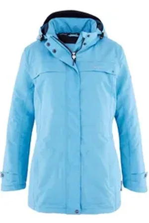 Coastguard Funktionsjacke Damen Outdoor-Jacke mit abnehmbarer Kapuze - wasserdicht atmungsaktiv blau 42