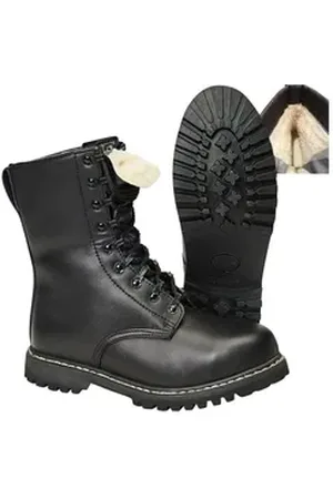 Brandit Brandit Kampfstiefel mit Innenfutter und Stahlkappe Stiefel Rutschfest schwarz 43 EU