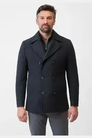 RICANO Kurzmantel Vincenzo Made in Europe grau 3XL