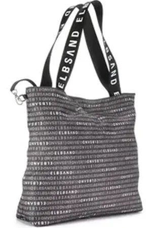 ELBSAND Shopper Strandtasche, XXL Tasche, Handtasche, Schultertasche VEGAN grau