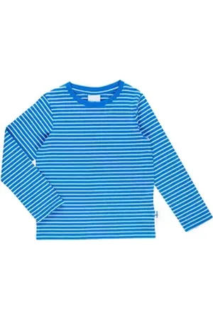 FINKID Langarmshirt Langarmshirt Sampo blau weiß gestreift 100-110