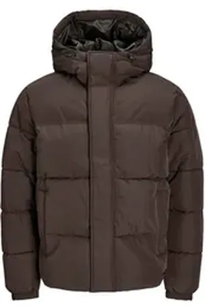 JACK & JONES Steppjacke Herren Winter-Jacke - JjeBradley Puffer mit Kapuze braun XL