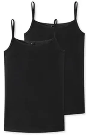 Schiesser Spaghettitop Basic Kids (2-tlg) schwarz 176