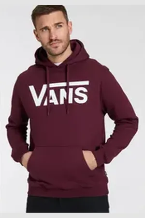 Vans Kapuzensweatshirt CLASSIC PULLOVER Hoodie, Kapuzenpullover mit großem Logoprint rot S
