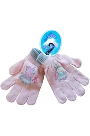 Peppa Pig Strickhandschuhe Strick-Handschuhe für Mädchen, Rosa-Grau, Für Kinder von rosa