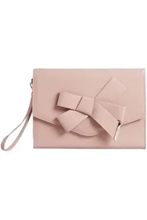 Ted Baker Clutch Nikkey Knot Bow Envelope Pouch rosa