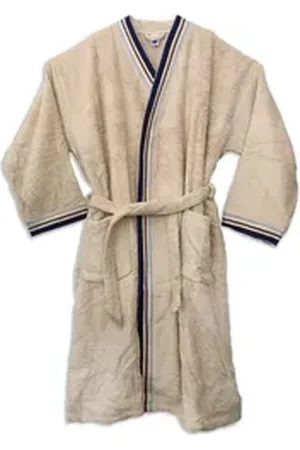 kela Bademantel Beiger Unisex Bademantel XL/XXL Baumwolle weich und bequem Sauna, Baumwolle beige
