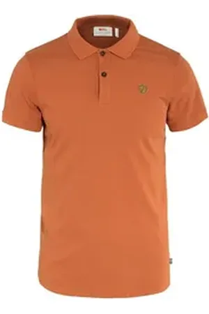Fjällräven Poloshirt M Övik Polo Shirt Herren Kurzarm-Polo orange S