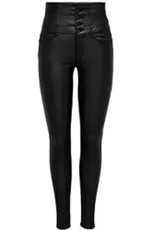 ONLY Jeansjeggings Coral (1-tlg) Plain/ohne Details schwarz 34