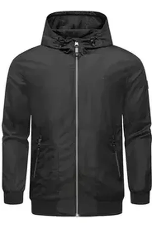 Ragwear Outdoorjacke Stewie II stylische Herren Übergangsjacke mit großer Kapuze schwarz L (52)