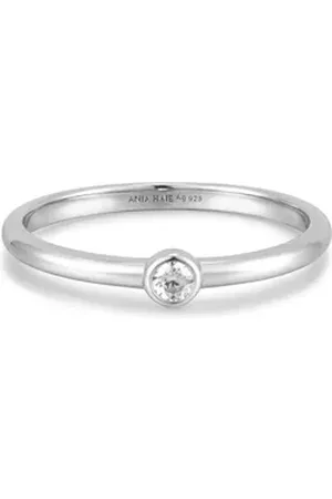 ANIA HAIE Fingerring Damen-Damenring 925er Silber silberfarben 52