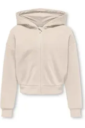 ONLY Sweatjacke KOGFAVE L/S ZIP HOOD SWT grau 158/164