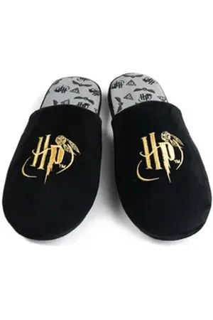UNITED LABELS ® Harry Potter Hausschuhe Slipper Schlappen Pantoffeln Hausschuh schwarz 44-45