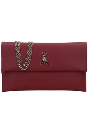 Patrizia Pepe Clutch, Leder rot 27.5cm x 4cm x 15cm | 4 cm x 15 cm
