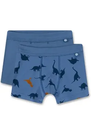 Sanetta Boxer Jungen Boxershort 2er Pack Baumwolle (Packung, 2er Pack) blau 140