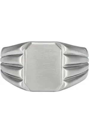 Fossil Fingerring Herren-Herrenring Edelstahl silberfarben 64