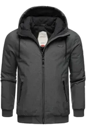 Ragwear Winterjacke Stewie wasserdichte Herren Outdoorjacke mit großer Kapuze schwarz XXL (56)