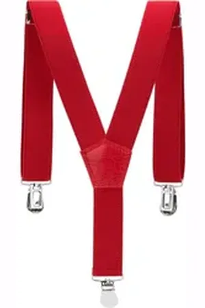Ladeheid Hosenträger Kinder Hosenträger 60 cm x 2,5 cm S2 (1-St) rot
